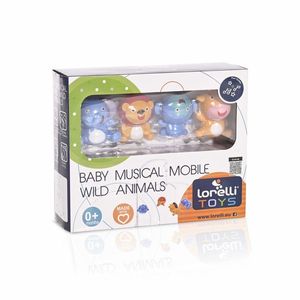 Carusel muzical pentru patut Wild Animals imagine