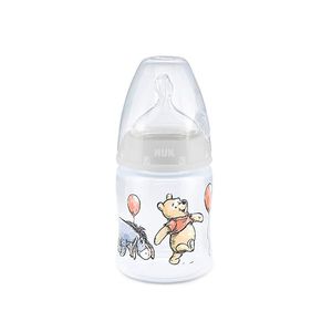 Biberon Nuk First Choice 150 ml tetina silicon Disney Eeyore gri 0-6 luni imagine