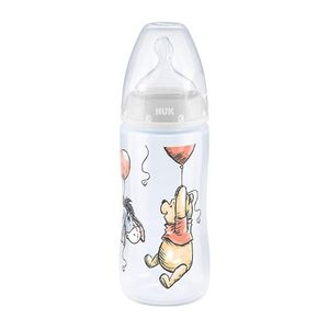 Biberon Nuk First Choice 300 ml tetina silicon Disney Eeyore gri 0-6 luni imagine