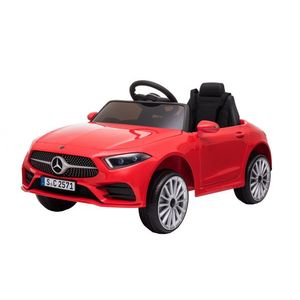 Masinuta electrica cu scaun piele si roti eva Mercedes Benz CLS350 Red imagine