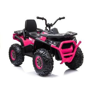 Atv electric Nichiduta Desert 90W 12v Pink cu roti din cauciuc EVA scaun piele si pornire la cheie 12V Blue, unitate audio cu muzica si display , suspensii roti imagine