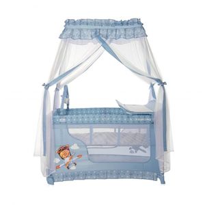 Patut pliabil stil baldachin Magic Sleep cu accesorii Blue Adventure imagine