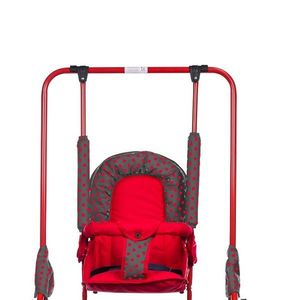 Leagan pentru copii Top Kids cu spatar reglabil si bara detasabila Red Mini imagine