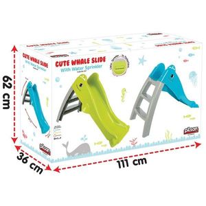 Tobogan cu sistem de atasare la apa Pilsan Dolphin Water Slide Verde imagine