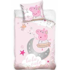 Set lenjerie pat copii Peppa Pig Tutu Cute 100x135 + 40x60 SunCity imagine