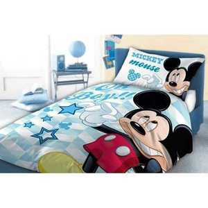 Set lenjerie pat copii Mickey Oh Boy 100x135 + 40x60 SunCity imagine