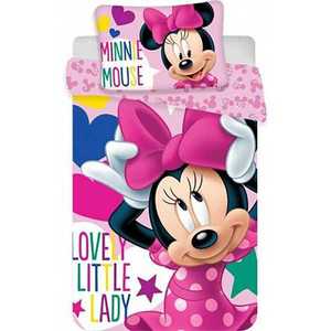 Set lenjerie pat copii Minnie Lovely Little Lady 100x135 + 40x60 SunCity imagine