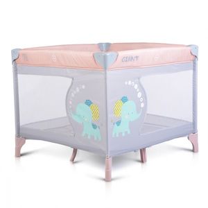 Tarc de joaca pliabil pentru copii 93x93 cm Giant Moni Giant Light Pink imagine