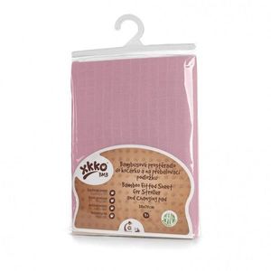 Cearceaf cu elastic din bambus 50x70 cm roz XKKO imagine