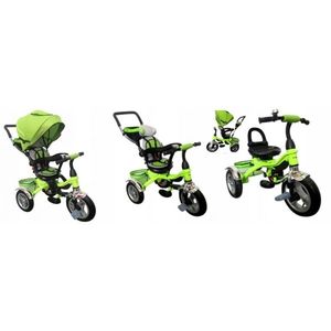 Tricicleta cu pedale 3 in 1 R-Sport T3 verde imagine