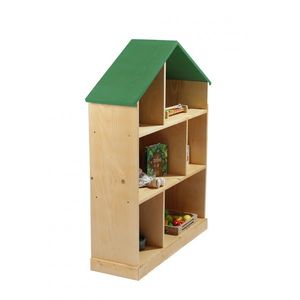 Casuta biblioteca din lemn BookHouse Forest Green 130 x 96 x 30 cm imagine