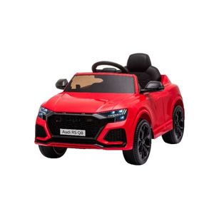 Masinuta electrica 70W cu echipare Premium si acumulator detasabil Audi RS Q8 Red, 12V scaun piele, roti din cauciuc Eva, suspensii, sarcina maxima 25 kg imagine