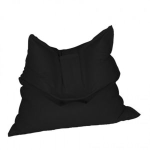 Fotoliu mare magic pillow panama black pretabil si la exterior umplut cu perle polistiren imagine