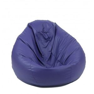 Fotoliu mare nirvana gigant indigo piele eco umplut cu perle polistiren beanbag para marca pufrelax imagine