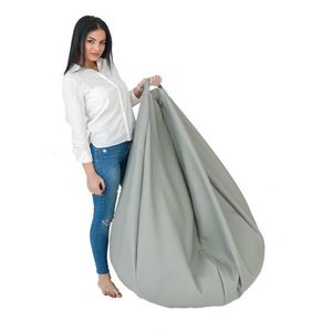 Fotoliu mediu nirvana grande mozaic piele eco umplut cu perle polistiren beanbag marca Pufrelax imagine