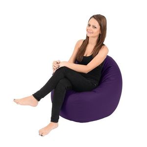 Fotoliu beanbag relaxo purple umplut cu perle polistiren imagine