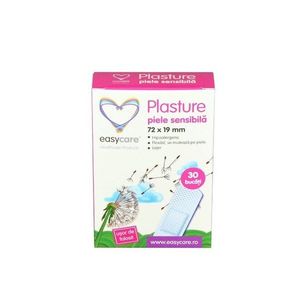 Plasturi pentru piele sensibila Easycare 72x19mm 30buccutie imagine