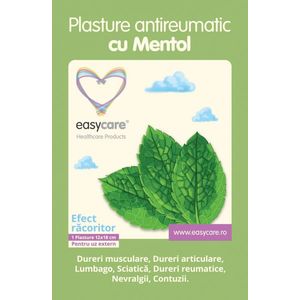 Plasture antireumatic Easycare Mentol 18x12cm imagine