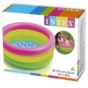 Piscina gonflabila copii Intex Sunset glow baby pool 50 litri 61 x 22 cm imagine