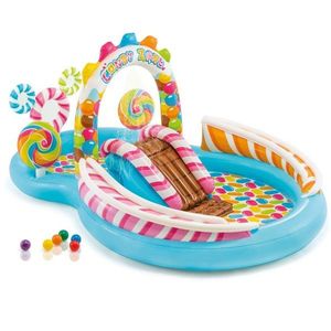 Piscina gonflabila cu tobogan Intex Candy Zone 295 x 191 x 130 cm imagine