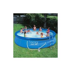 Piscina family gigant Easy Set Intex 457 x 91 cm cu pompa filtrare si scara 10680 litri imagine