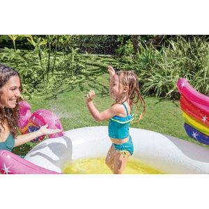 Piscina gonflabila Intex Mystic Unicorn Spray 151 litri 272 x 193 x 104 cm multicolor imagine