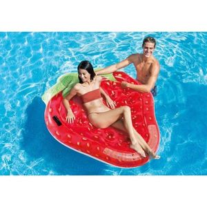 Saltea gonflabila pentru plaja Strawberry Island Intex 168 x 124 cm imagine