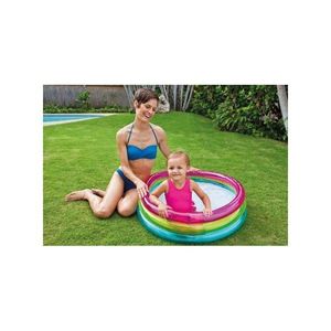 Piscina gonflabila copii Intex Rainbow baby pool 57 litri 86 x 25 cm imagine