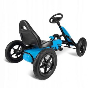 Kart cu pedale si roti gonflabile gokart rk 592 Ricokids albastru imagine