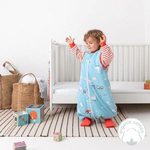 Sac de dormit cu picioruse si maneca lunga detasabila Farmyard 120 cm + manseta 2.5 Tog imagine