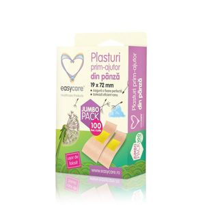 Plasturi prim-ajutor din panza Easycare 72x19mm 100buccutie imagine