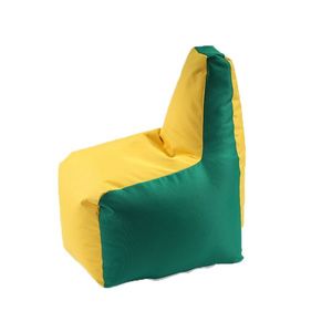 Fotoliu puf tip scaun pentru copii 2-8 ani sunlounger junior panama nature umplut cu perle polistiren imagine