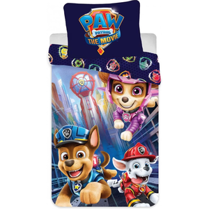 Set lenjerie pat copii Paw Patrol The Movie 100x135 + 40x60 SunCity imagine