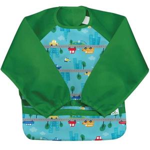 Bavetica Aqua Cars multifunctionala cu maneci lungi Green Sprouts 12-24 luni imagine