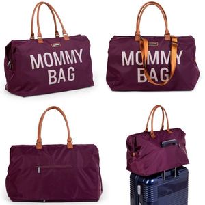 Geanta de infasat Mommy Bag visiniu Childhome imagine