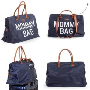 Geanta de infasat Mommy Bag bleumarin Childhome imagine