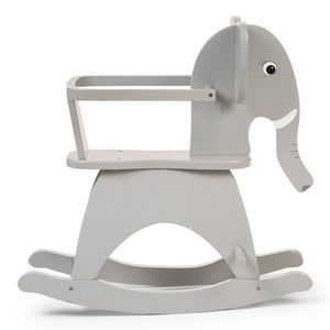 Balansoar din lemn 65x36x61 cm elefant Childhome imagine