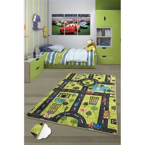 Covor antiderapant pentru copii Green City 150x200 cm imagine