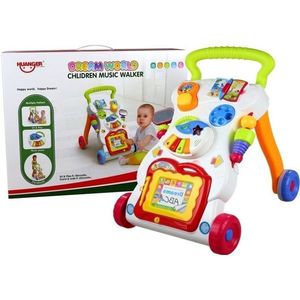 Antepremergator multifunctional pentru bebe cu centru de activitati multicolor LeanToys 2222 imagine