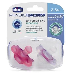 Suzete silicon Chicco PhysioForma MiniSoft fata 2-6 luni imagine