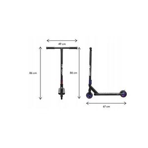 Trotineta Lionelo Whizz pentru acrobatii 20-100 kg albastru imagine