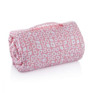 Lenjerie multifunctionala pentru calatorii BabyJem Nap Mat Pink Squares imagine