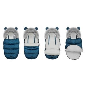 Sac de dormit 95 x 48 cm Ricokids Elmi 720004 Bleumarin cu modele imagine