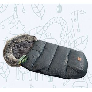 Sac de iarna cu guler blanita detasabil pentru carucior galaxy grey 100x50 cm Fillikid imagine