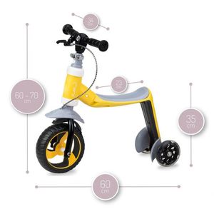 Trotineta transformabila 2 in 1 MoMi Elios Yellow imagine