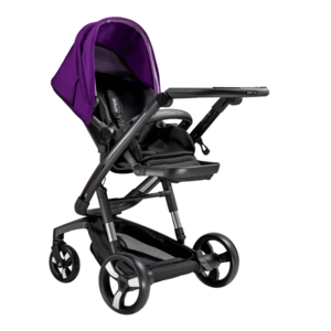 Carucior Bebumi Space 2 in 1 Purple cadru negru imagine