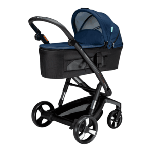 Carucior Bebumi Space 2 in 1 Navy cadru negru imagine