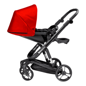 Carucior Bebumi Space 2 in 1 Red cadru negru imagine