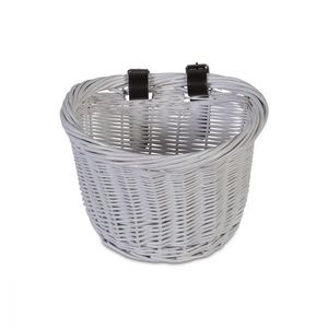 Cos de bicicleta impletit Byox Basket White imagine