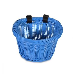 Cos de bicicleta impletit Byox Basket Blue imagine